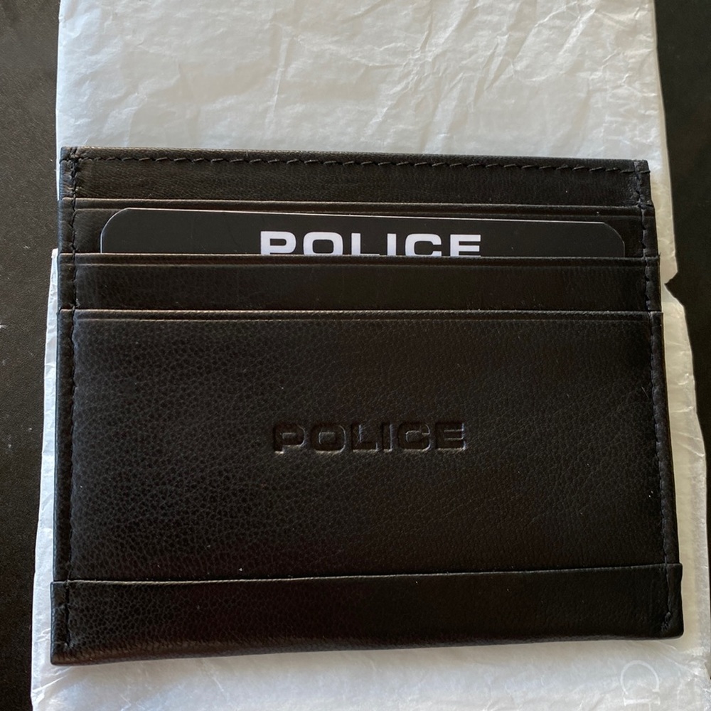 BNWOT  Police Leather Cardholder